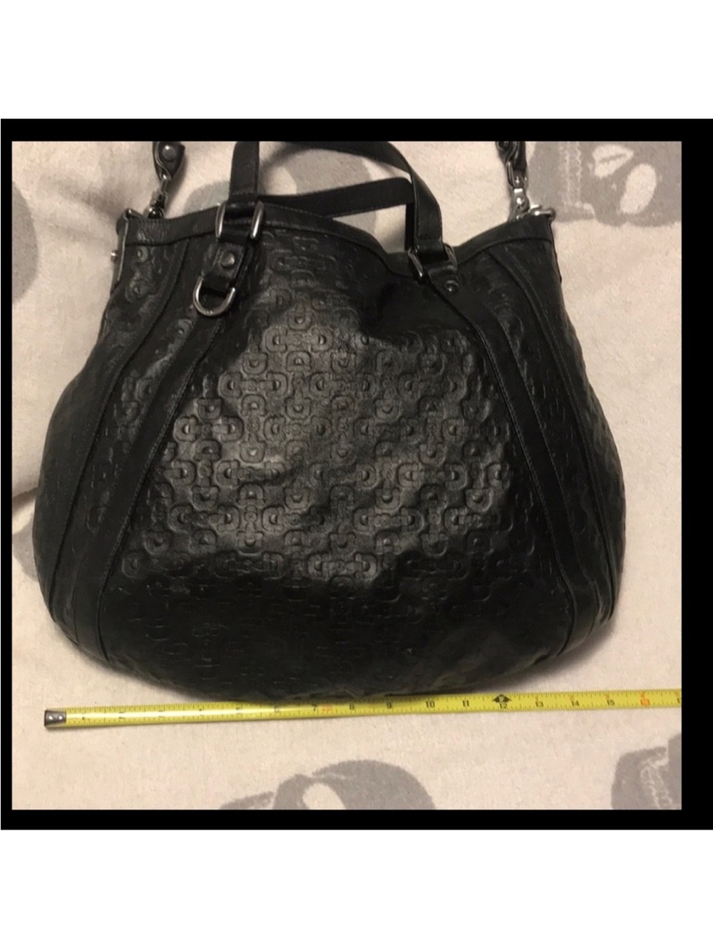 Authentic Gucci Abby convertible tote black leather horsebit - Picture 3 of 16
